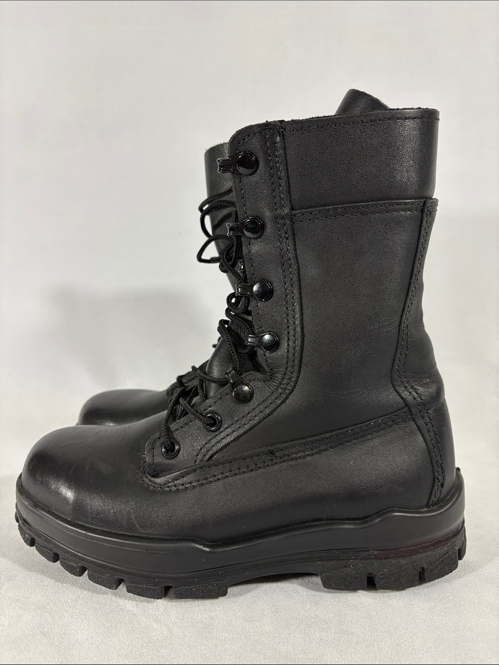 Bates Dura Shocks Black Lace-Up Tactical Boots 5 Men’s/Women’s 6 ASTM **